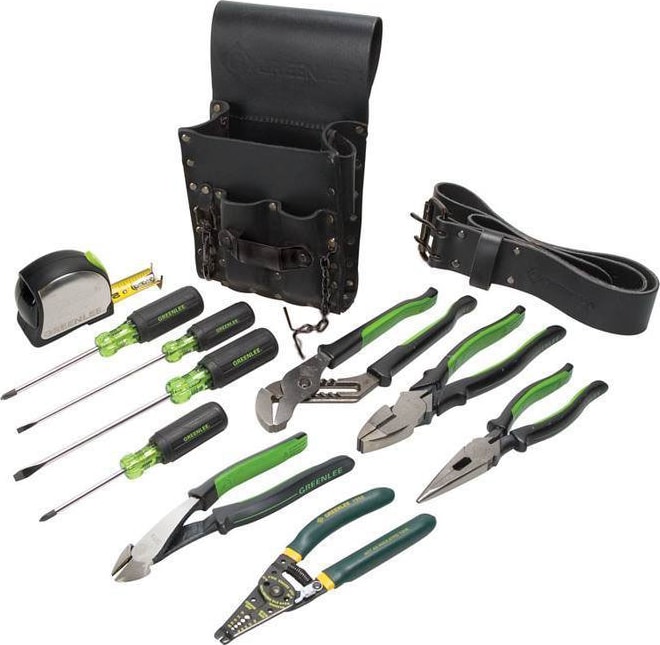 Greenlee 0159-13 12 Piece Electricians Tool Kit