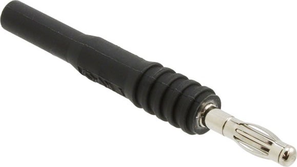 Mueller Electric BU-32101-0 Black Insulated Banana Jack to Standard Banana Plug