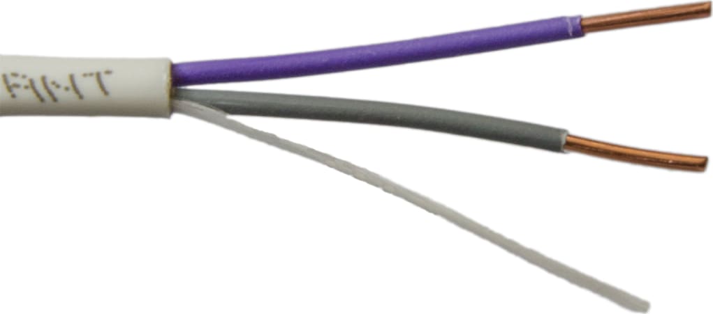 Liberty 18-2C-LVBP-WHT-500 White OEM Systems 18 AWG Solid 2 conductor Low Voltage Ballast Plenum Cable