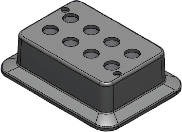 Scilogex 18900240 Block, used for 5mL tubes, 8 holes 