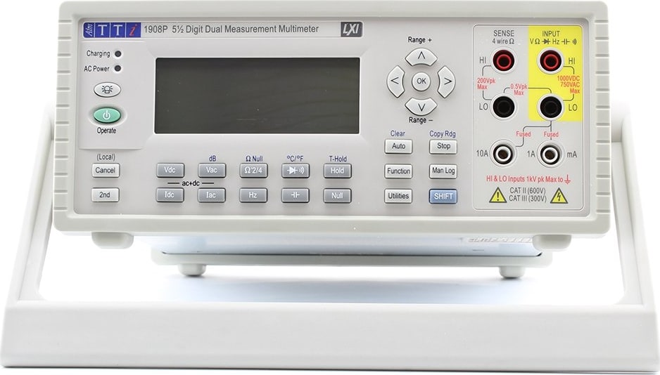 Tti Multimeter TTi 1908P - Dual Measurement Bench Multimeter with USB, RS232, LAN/LXI ...
