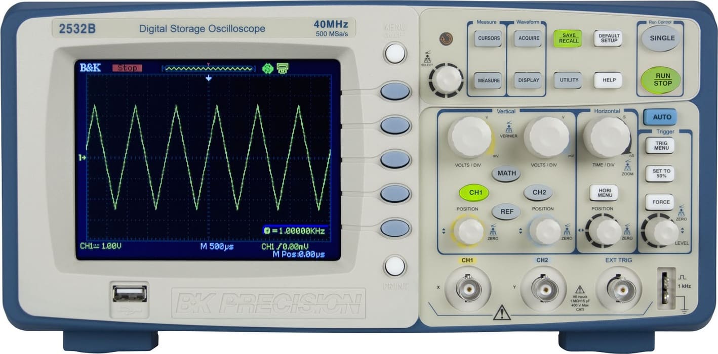 BK Precision 2532B - 40 MHz, 500 MSa/s Digital Storage Oscilloscope