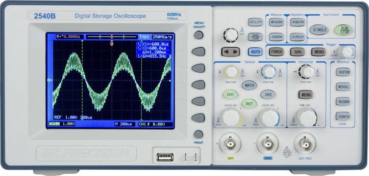 BK Precision 2540B - 60 MHz 1 GSa/s Digital Storage Oscilloscopes