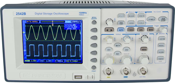 BK Precision 2542B - 100 MHz 1 GSa/s Digital Storage Oscilloscope