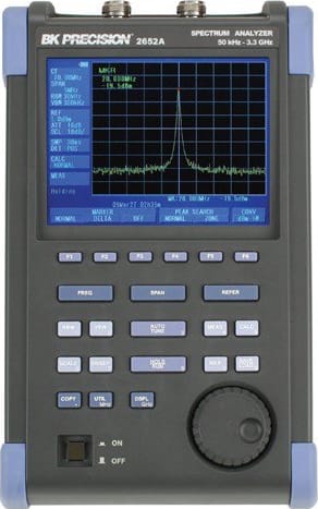 BK Precision 2652A 50 kHz - 3.3 GHz Handheld Spectrum Analyzer with Tracking Generator