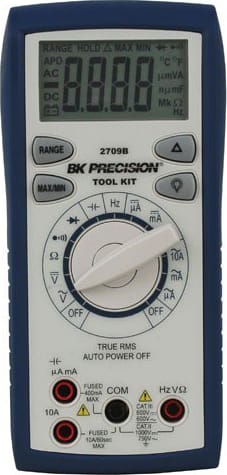 BK Precision 2709B Tool Kit Auto Ranging True RMS Digital Multimeter