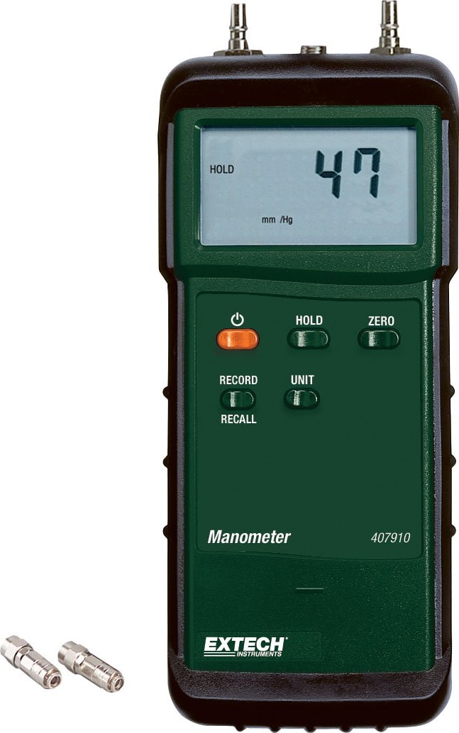 Extech 407910 Heavy Duty Differential Pressure Manometer (29psi)