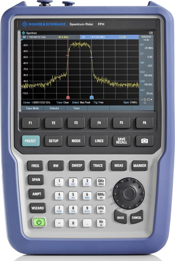 Rohde & Schwarz Spectrum Rider FPH Handheld Spectrum Analyzer