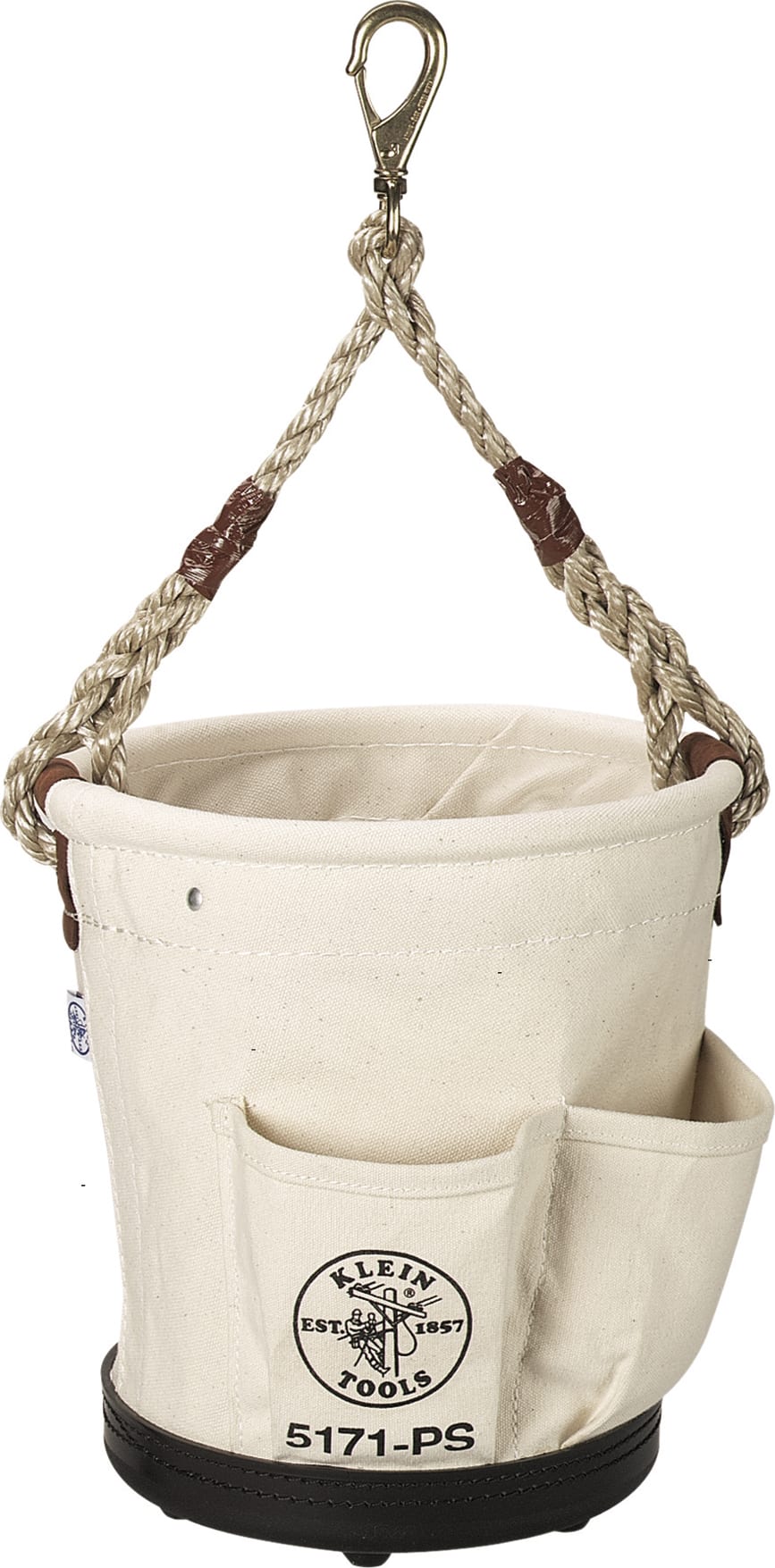 Klein Tools 5171PS Heavy-Duty Tapered-Wall Bucket - 4 Outside Pockets