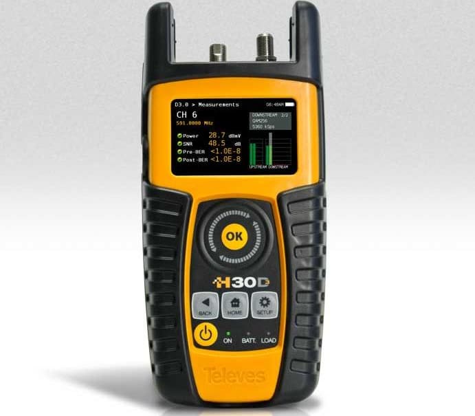 Televes H30D3 593103 CATV DOCSIS 3.0 Meter and Analyzer with Remote Control