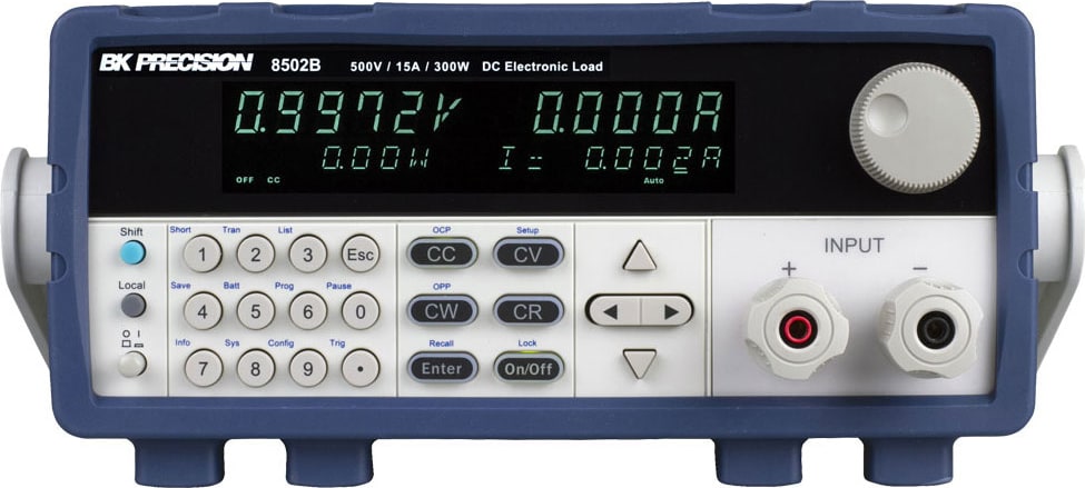 BK Precision 8502B - 500V, 15A, 300W Programmable DC Electronic Load