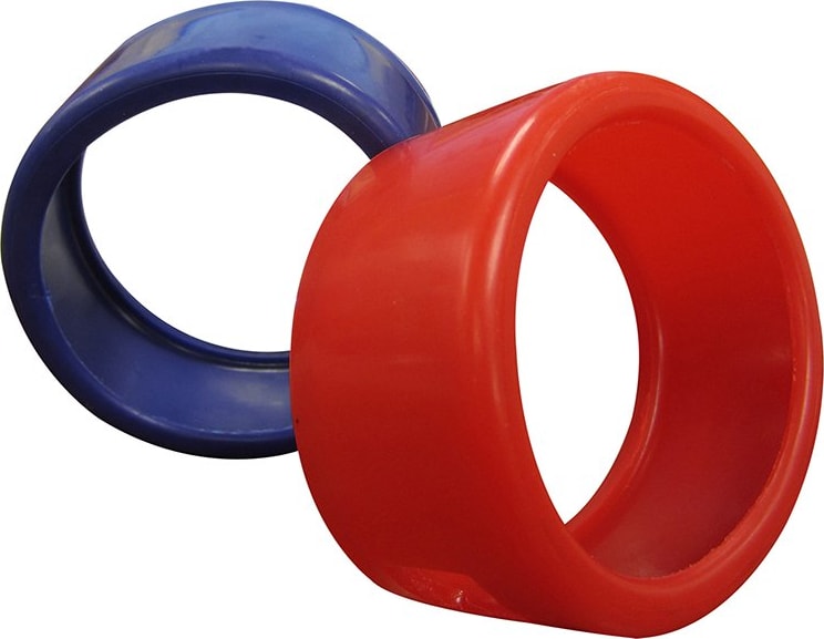 Mastercool 91553-EE - 80mm Red and Blue Gauge Guard Set