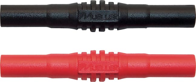 AEMC 2115.98 - Adapter Set of 2, Color-coded 4mm (Female-Female) Banana-Jack Coupler