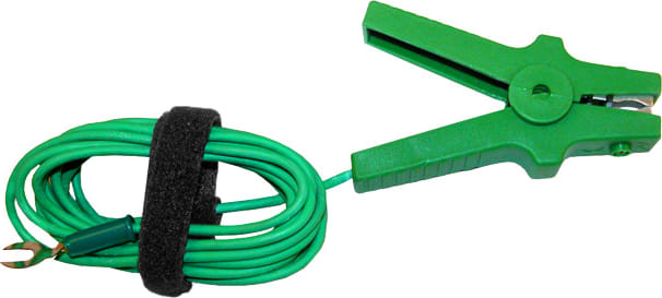 AEMC 2129.88 - Lead Replacement, 10ft 10 ft Earth/Ground (Green) w/Attached Clamp
