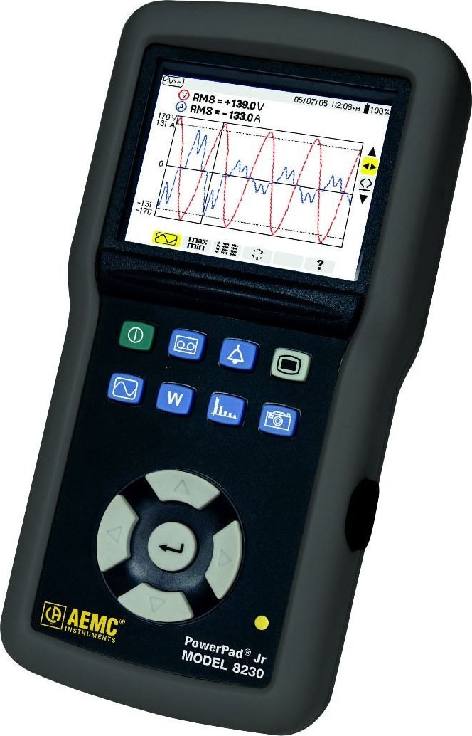 AEMC 2130.82 Power Quality Analyzer PowerPad Jr. Model 8230 w/MN93-BK