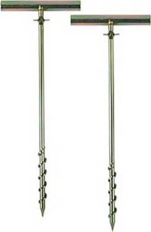 AEMC 2135.44 Ground Rod - Set of 2, 17" Stainless Steel T-shaped Auxiliary Ground Electrodes