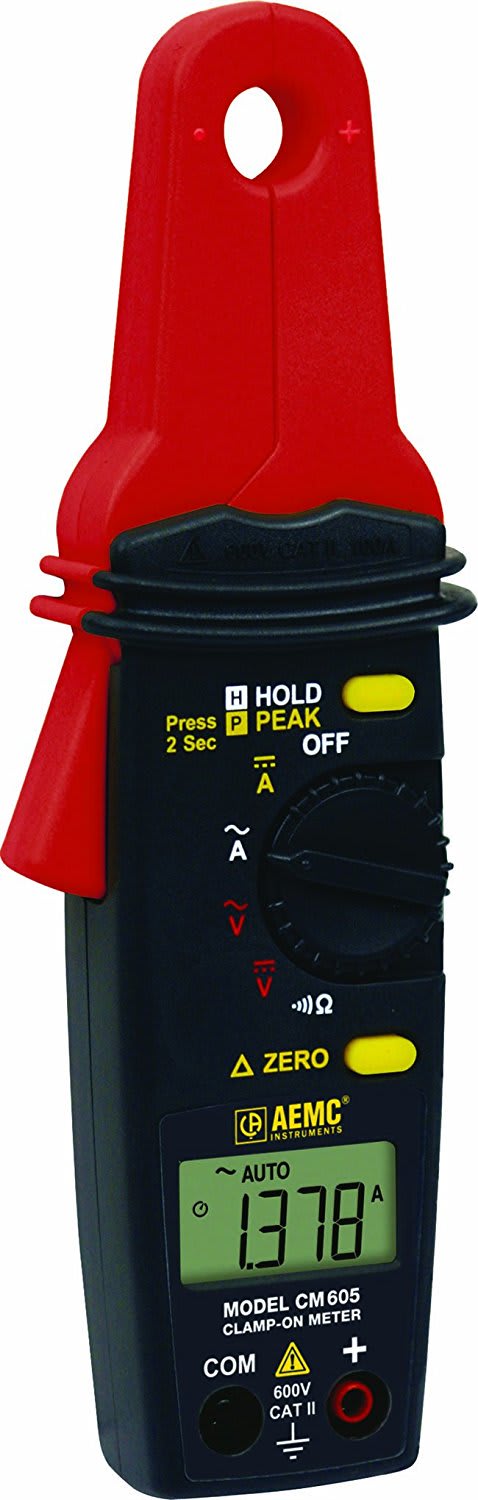 AEMC CM605 - Clamp-on Meter (100AAC/DC, Low Current)