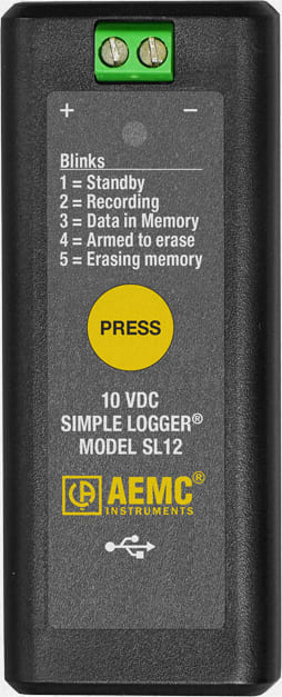 AEMC SL12 - Simple Logger (Voltage, 10VDC)