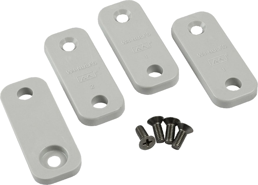 Allied Moulded AM4-NUFS Nonmetallic mounting foot/bracket kit AMU and AMP series enclosures 16x14 through 20x16