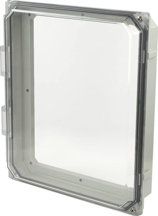Allied Moulded AMHMI120CCH Hinged 2-Screw Clear Cover 12x10 HMI Cover Kit