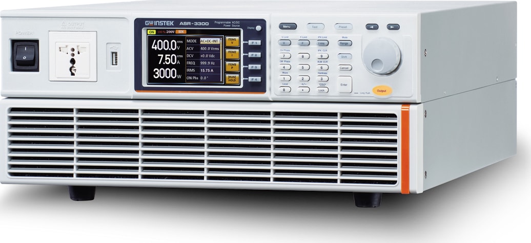 Instek ASR-3300 - Programmable AC/DC Power Source Angle View