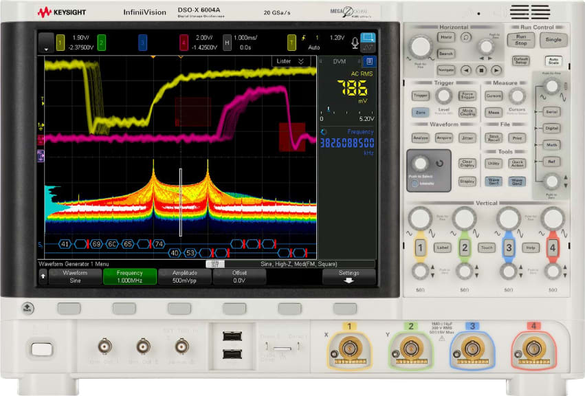 Agilent DSOX6004A InfiniiVision 6000 X-Series 4 Channel Digital Storage Oscilloscope (1GHz, Upgradeable to 6GHz, 20GS/s)