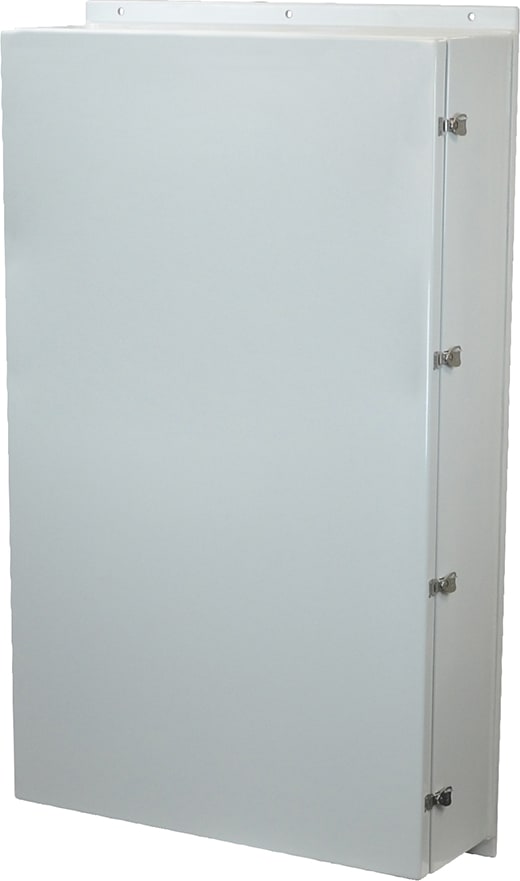 Allied Moulded AM603612L 60x36x12 NEMA 4X Wall Mount Fiberglass Enclosure with Twist Latch Hinged Cover