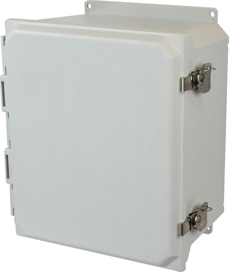 Allied Moulded AMU1860TF 16x14x8 NEMA 4X Fiberglass Enclosure