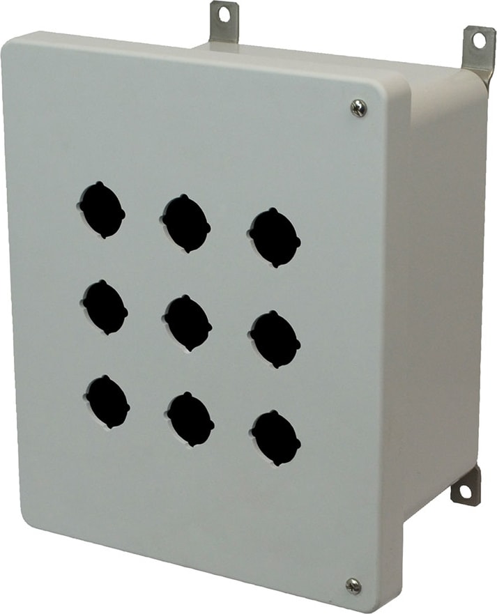 Allied Moulded AM1086HP9 Hinged 2-Screw Solid/Opaque Cover (30.5 mm PB Hole Size) 