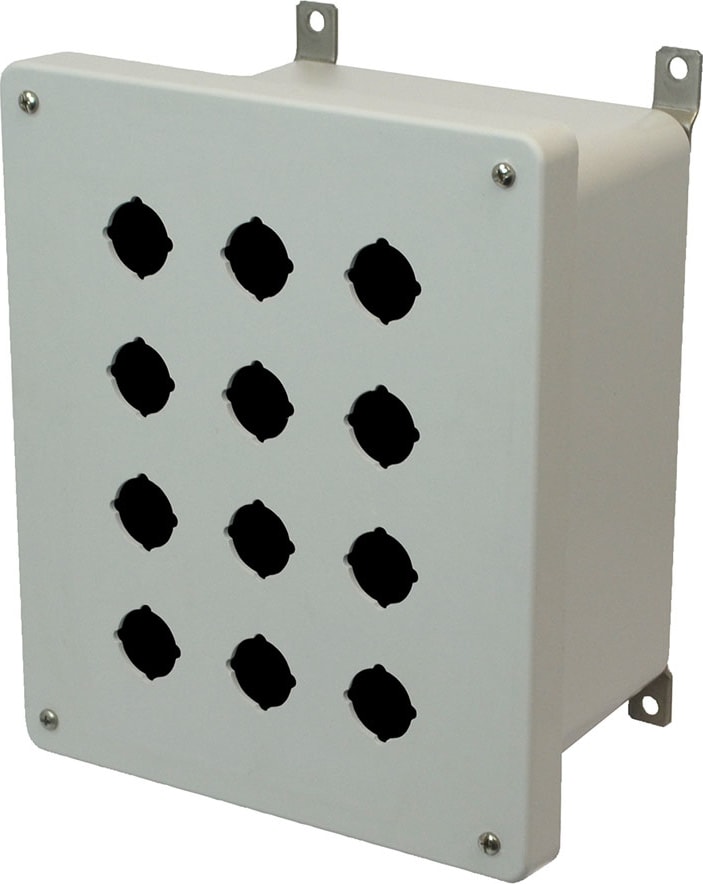 Allied Moulded AM1086P12 Lift-Off 4-Screw Solid/Opaque Cover (30.5 mm PB Hole Size) - 12