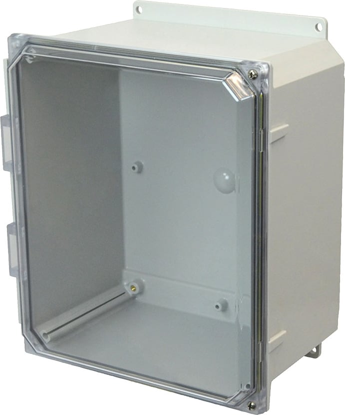 Allied Moulded AMP1226CCHF - Polycarbonate wall mount enclosure