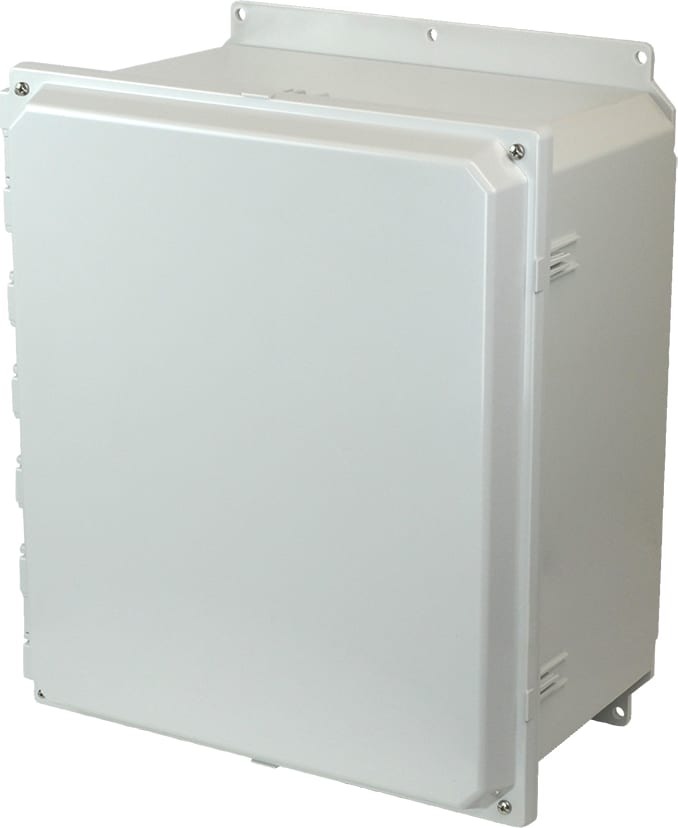 Allied Moulded AMP1860F Lift-Off 4-Screw Solid/Opaque Cover Wall Mount Enclosure Assembly