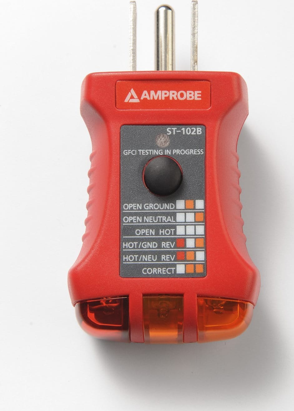 Amprobe ST-102B Receptacle Tester with GFCI