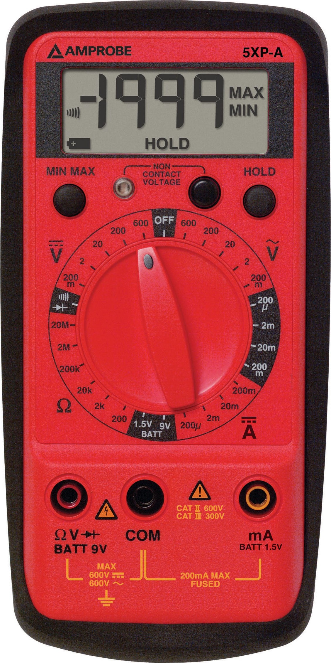Amprobe 5XP-A - AC/DC Compact Digital Multimeter with VolTect