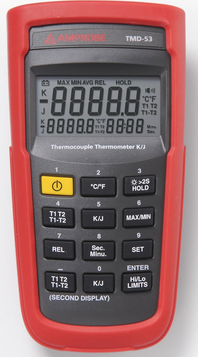 Amprobe TMD-53 Thermocouple Thermometer K/J-Type