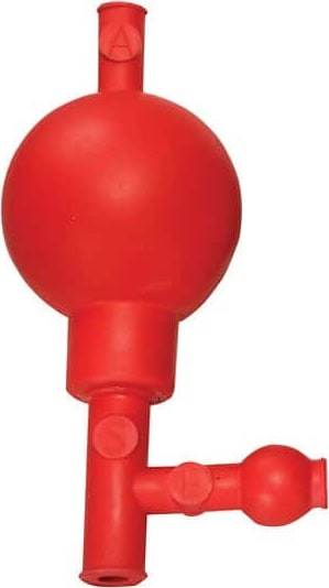 Argos Bulb Pipette Filler Red