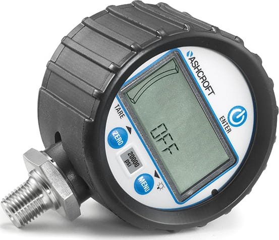 Ashcroft DG25 Digital Pressure Gauge with optional protective black boot