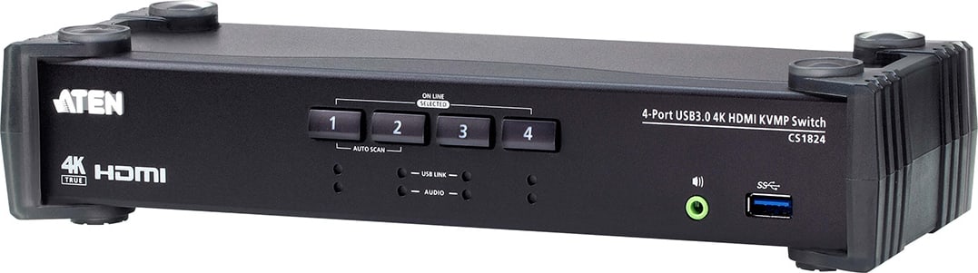 Aten CS1824 4-Port USB 3.0 4K HDMI KVMP Switch | Touchboards