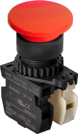 Autonics S2BR-P1RAB 22-25 mm Mushroom-Head Push Button Switches
