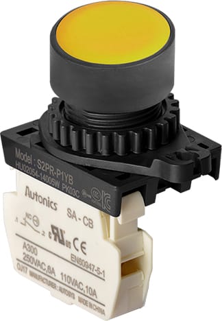 Autonics S2PR-P1YB 22-25 mm Push Button Switches