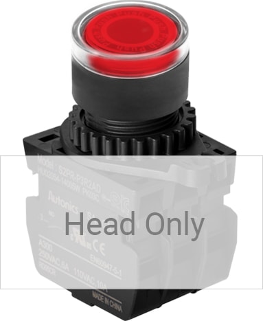 Autonics S2PR-P3R 22-25 mm Push Button Switches - Head Only