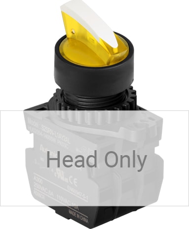 Autonics S2SRN-L3BY 22-25 mm Selector Switches - Head Only