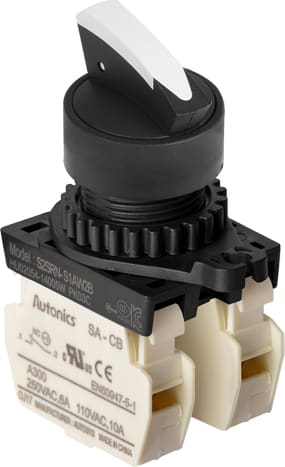 Autonics S2SRN-S1BW 22-25 mm Selector Switches - White