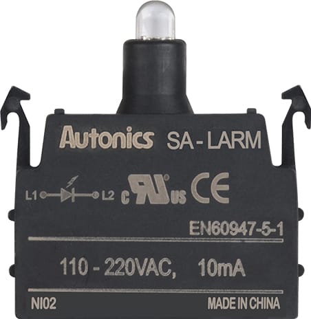Autonics SA-LARM LED Blocks for 22-25, 30, 30 mm Control Switches