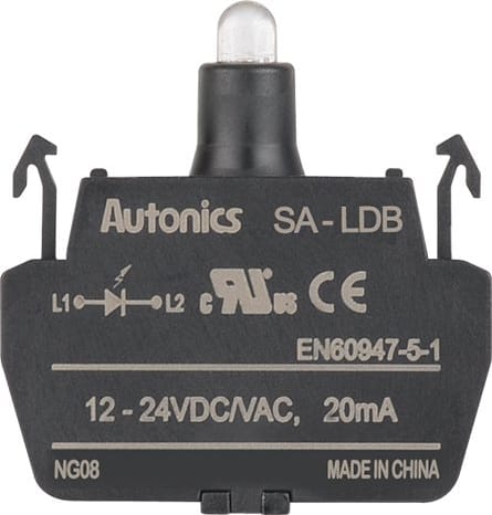 Autonics SA-LDB LED Blocks for 22-25, 30, 30 mm Control Switches