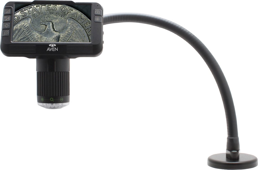 Aven Tools 26700-220-558 Mighty Scope ClearVue Digital Microscope and 18-inch FlexArm Stand with Magnetic Base