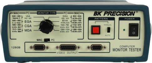 BK Precision 1280B - Benchtop Computer Monitor, PC and MAC, Video Generator