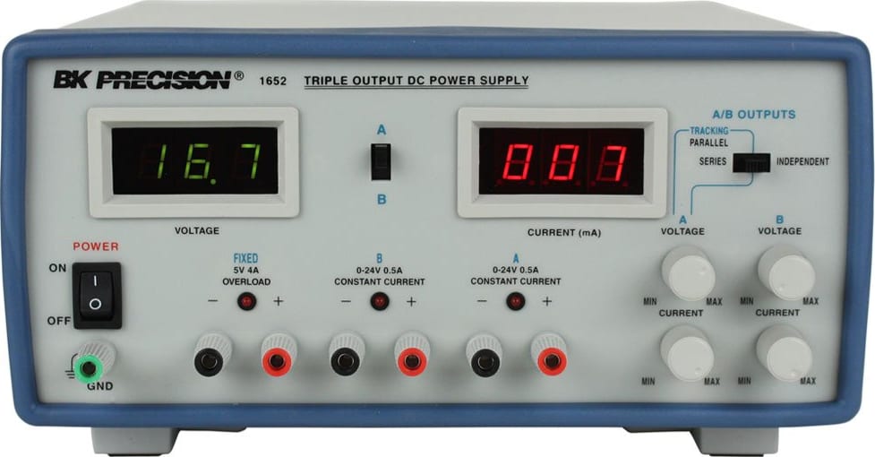BK Precision 1652 - Triple Output DC Power Supplies