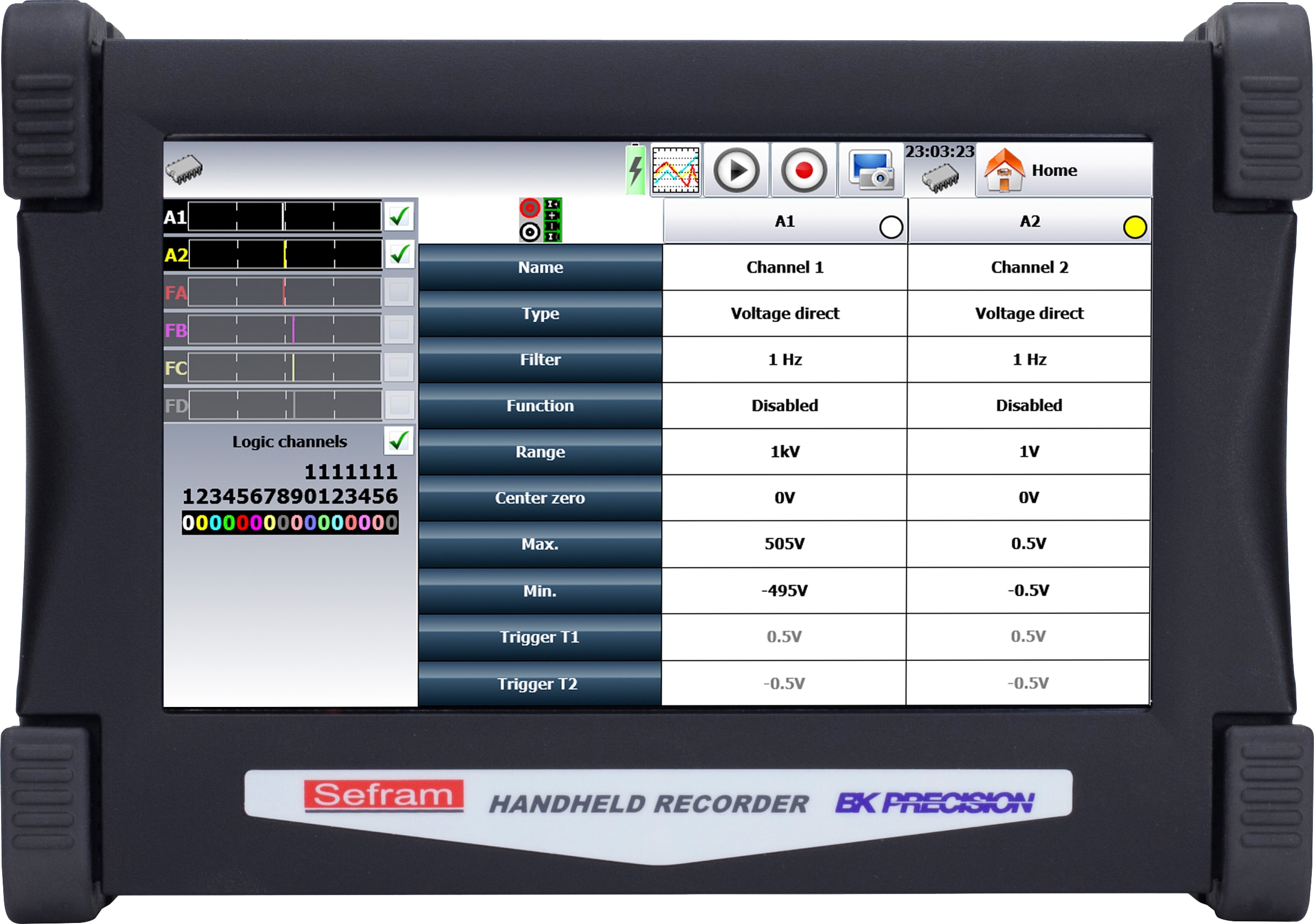 BK Precision DAS30 - 2 Channel High Speed Multi-Function Data Recorder