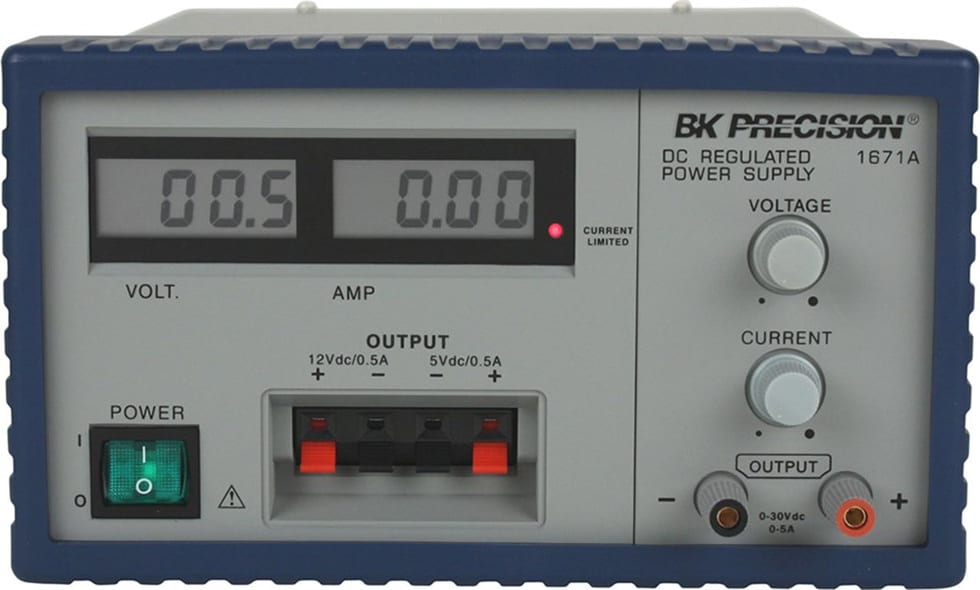 BK Precision 1671A - Triple-Output 30V, 5A Digital Display DC Power Supply